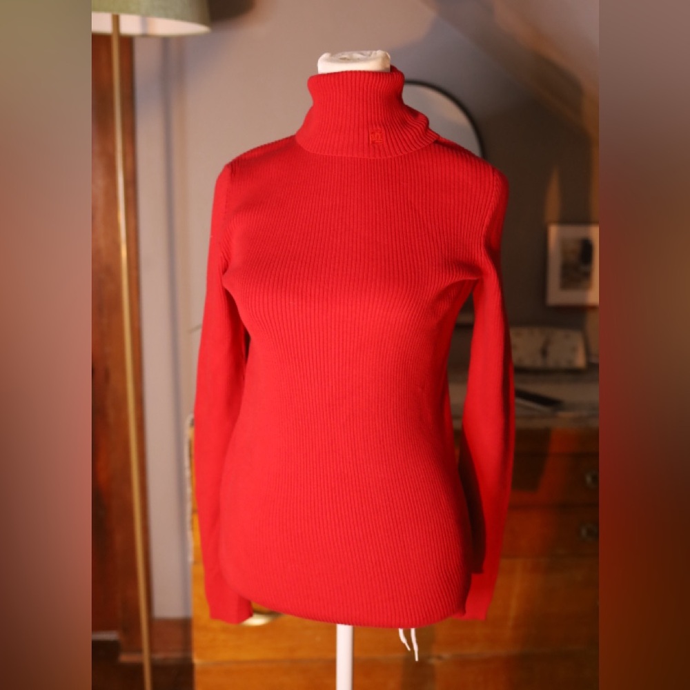 Ralph Lauren Vibrant Red Turtleneck Sweater